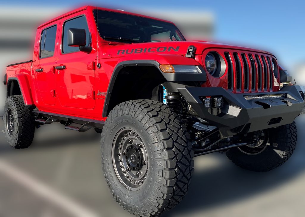 Jeep with aftermarket parts